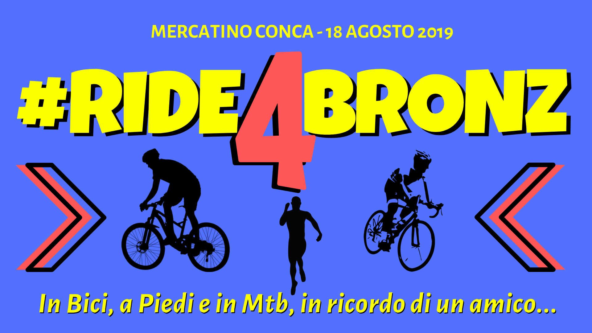 Il 18 agosto c’è la #Ride4Bronz!